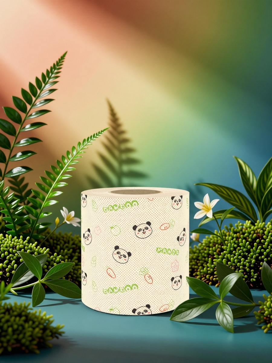 Pattern Tissue Paper - Papel Higiênico com Estampa de Panda,