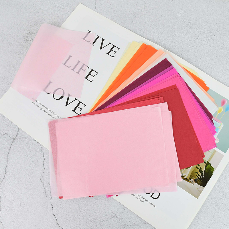 Pattern Tissue Paper - 66-100 folhas 14x21cm colorido embrulho papel