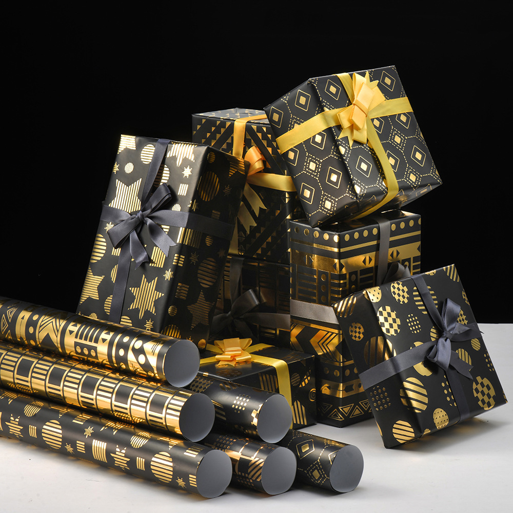 Pattern Tissue Paper - 8 Rolos de Papel de Presente