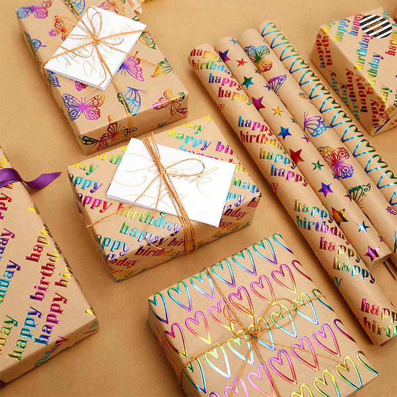 Pattern Tissue Paper - 43x300cm feliz aniversário dia dos namorados