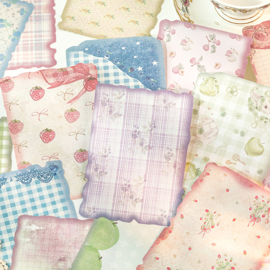 Pattern Tissue Paper - 30 Folhas de Papel Vintage para