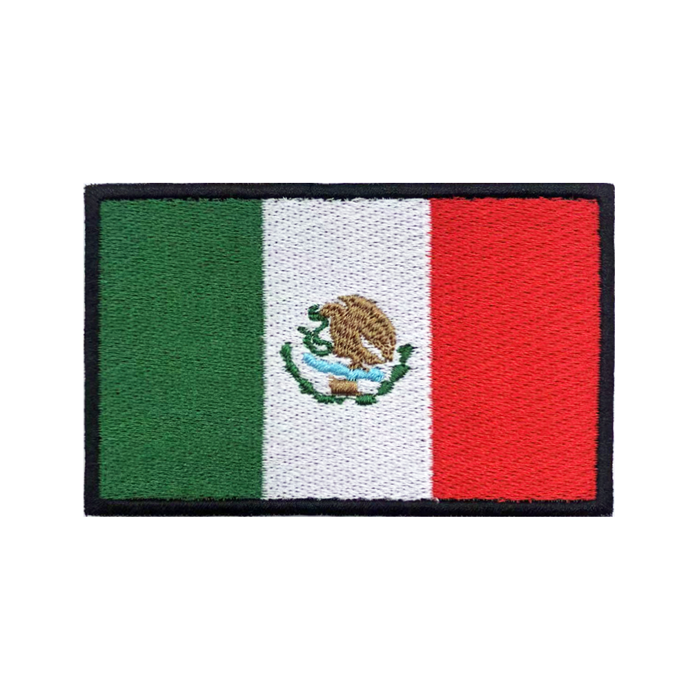 Velcro Sew On - Bandeira mexicana méxico remendos braçadeira bordada
