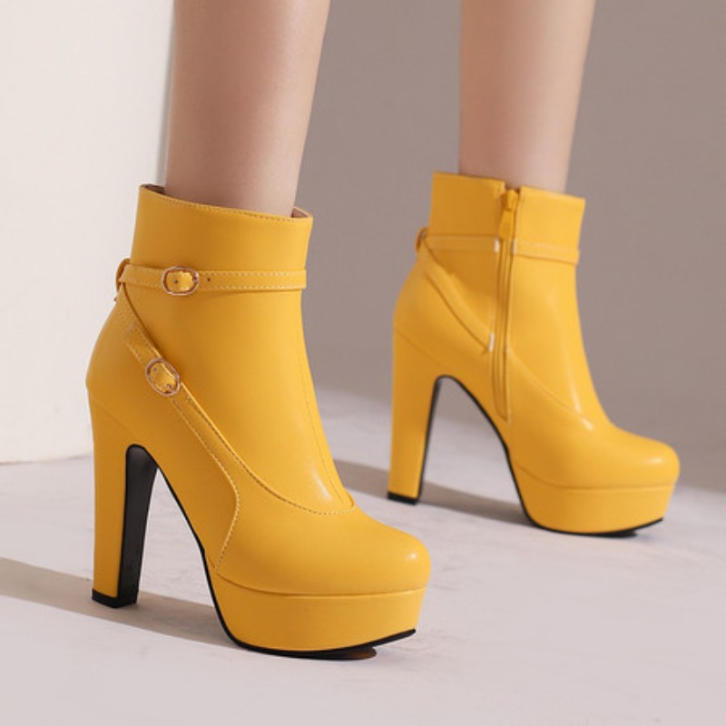 Botas de plataforma de moda fe - Sewing Fleece avaliação e preço