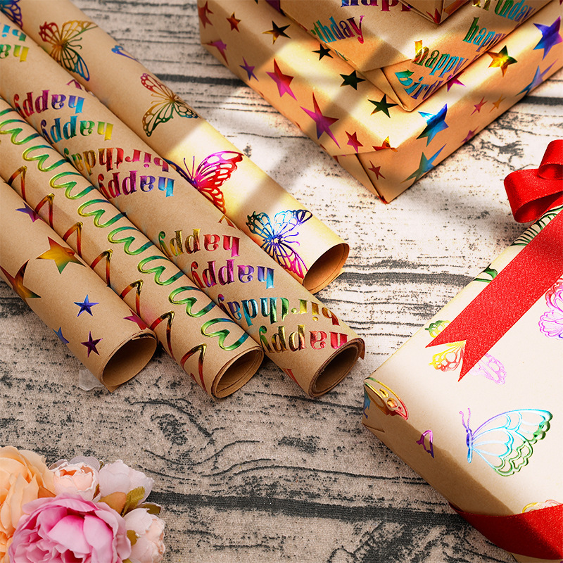 43x300cm feliz aniversário dia - Pattern Tissue Paper avaliação e preço
