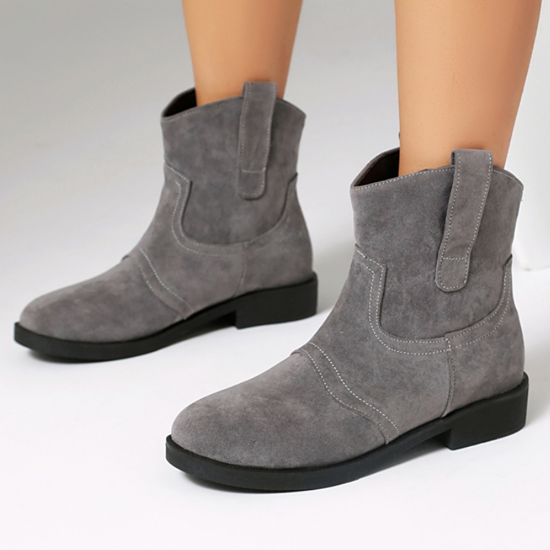 Botas de tornozelo cinza para  - Sewing Fleece avaliação e preço