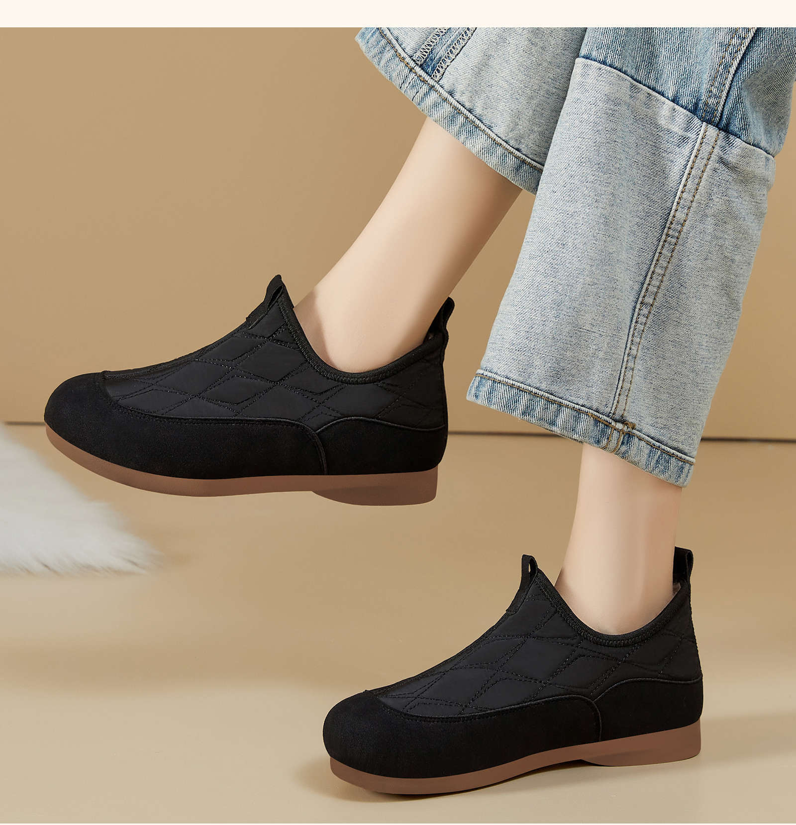 Sapatos femininos de inverno f - Sewing Fleece avaliação e preço