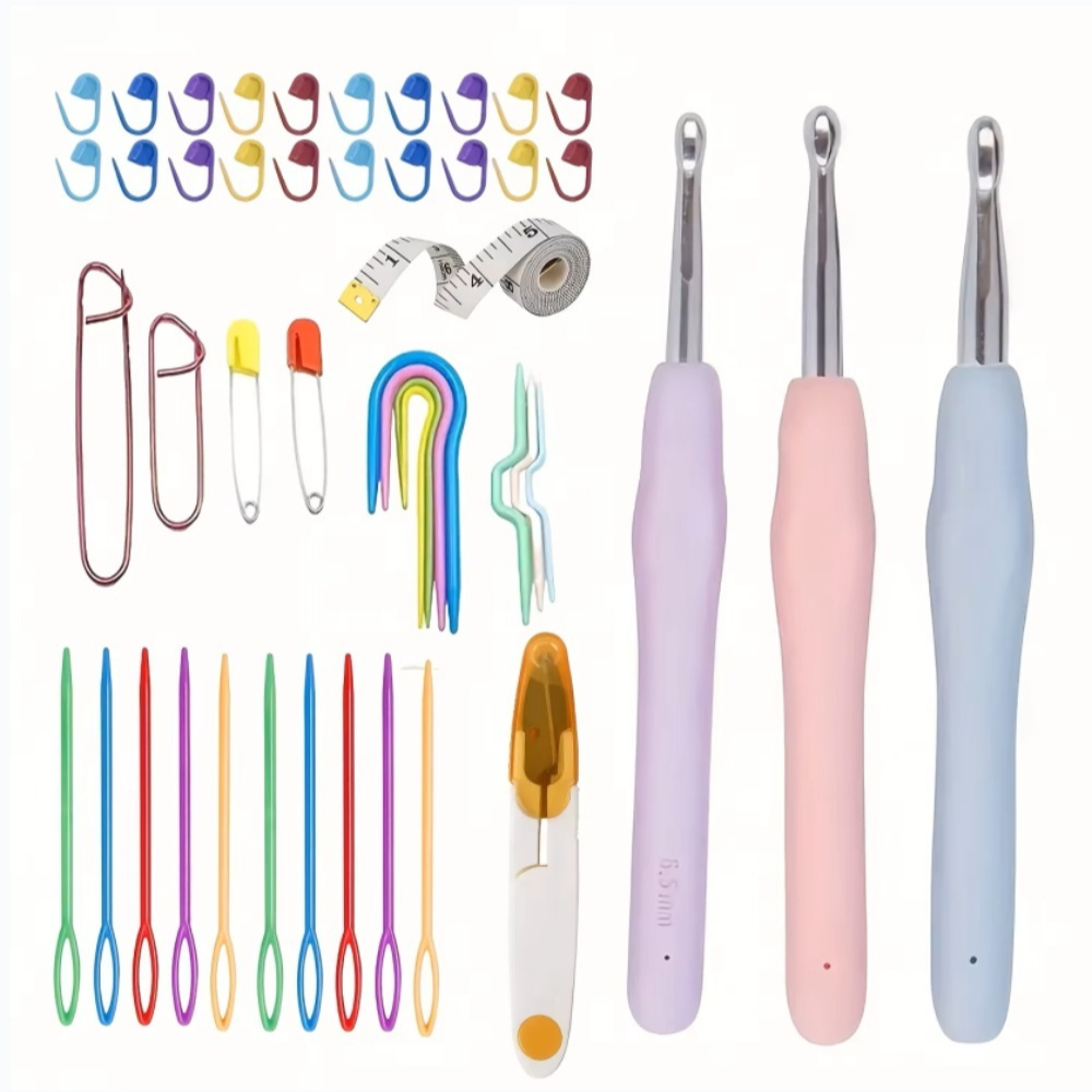 Conjunto de Agulhas de Crochê  - Textile Sewing Kit avaliação e preço