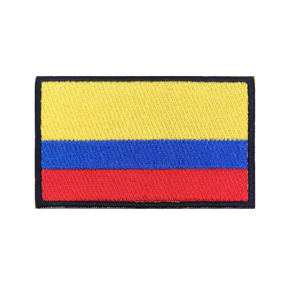 Bandeira da Colômbia remendos  - Velcro Sew On avaliação e preço