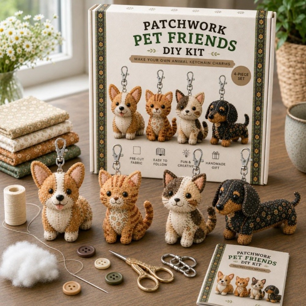 Kit de Costura DIY com Feltro  - Textile Sewing Kit avaliação e preço