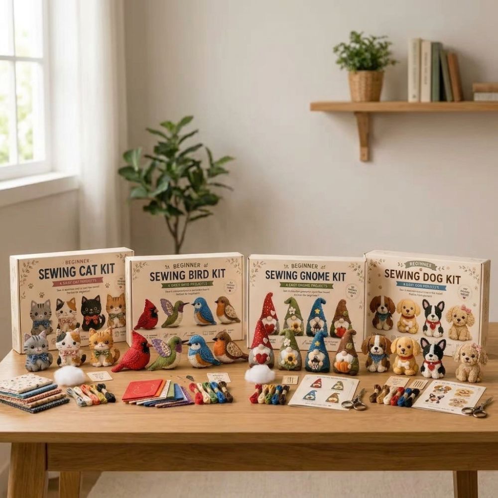 Kit de Costura DIY com Feltro  - Textile Sewing Kit avaliação e preço