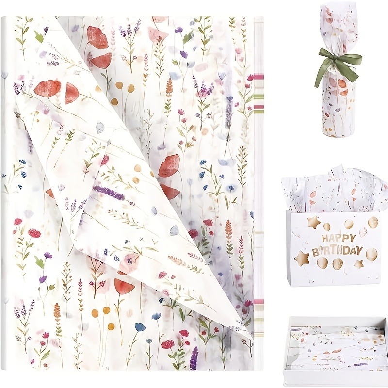 20 Folhas de Papel de Presente - Pattern Tissue Paper avaliação e preço