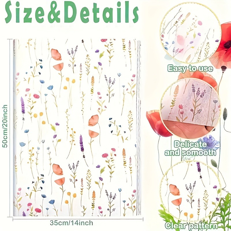 20 Folhas de Papel de Presente - Pattern Tissue Paper avaliação e preço